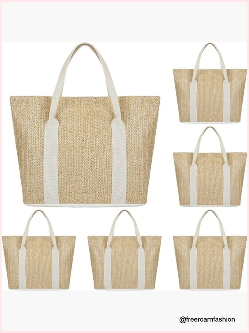6 Pack Burlap Tote Bags Handwoven Beach Wedding Bridesmaid Gifts